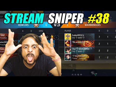 RG GAMER VS STREAM SNIPER | FREE FIRE GAMEPLAY #38