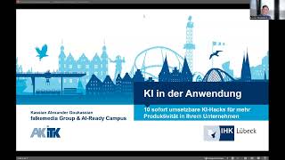 Webinar: KI Hacks - KI in der Anwendung: 10 sofort umsetzbare KI-Hacks in der Praxis