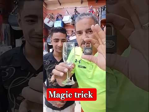Magic trick with a lock 🔒#magic #funny