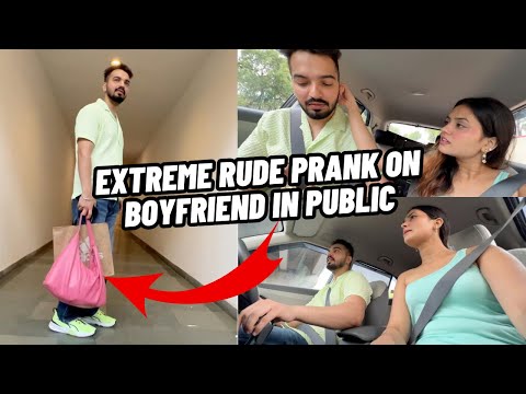 EXTREME RUDE PRANK ON BOYFRIEND IN PUBLIC💔SIMAR NE MUJHSE BREAK UP KR LIYA😭 #youtuber #prank #vlogs