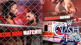 Roman Reigns Vs Seth Rollins STEEL CAGE MATCH?🔥! Brock Vs Cena AMBULANCE MATCH! 🔥