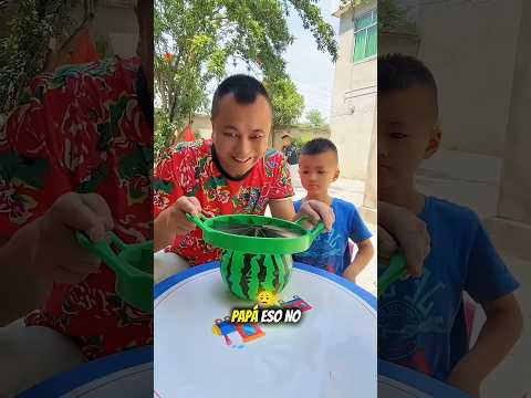 Real Watermelon ๐ ๐คฏ Challenge ~ mini wooden toy โ woodworking skill / wood art #shorts