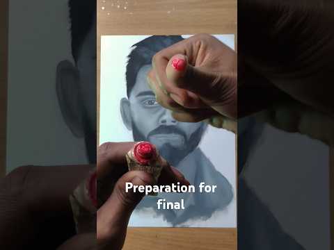 preparation for final match 🥰 #viratkohli #drawing #comedy #finalmatch #cricket #art #hypernilart