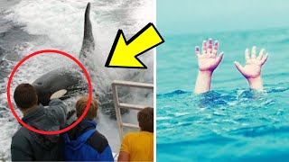 A 12 year old boy falls from the boat into the middle of the ocean without anyone noticing