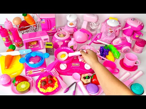 Satisfying with unboxing and review miniature kitchen set toys cooking video | ASMR Videos No Music