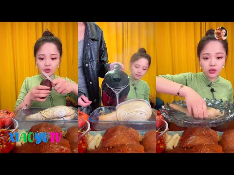 【Xiaoyu Mukbang】XIAOYU EATING SHOW。MUKBANG SATISFYING。Mukbang Chinese。N02。080322。3