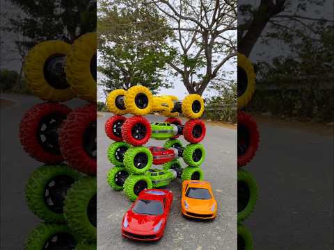 Hand - operated six rc remote control moka car four wheeld car racing 🐎||