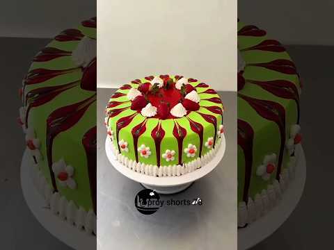 Green 🥝colour কেক 🎂🍫 রেসিপি 💚🥳#shorts #ytshorts #cake #trending #viral