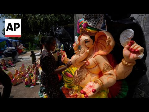 YouTube video thumbnail: Indians Celebrate Ganesh Chaturthi, Birthday of Elephant-Headed Hindu god