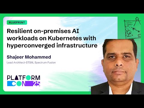 Resilient on-premises AI workloads on Kubernetes with hyperconverged infrastructure