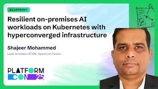 Resilient on-premises AI workloads on Kubernetes with hyperconverged infrastructure