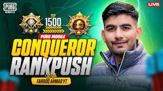 Conqueror Rank Push Rank 6900 🔥 PUBG MOBILE Live 🔥