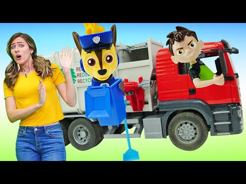 ¡No juegues con la basura! Aprendiendo a reciclar con la Patrulla Canina. Juguetes de Paw Patrol