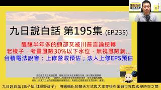 【九日說白話195 短片版-2026/04/17】醞釀半年多的頭部又被川普言論逆轉！老樣子，考量風險30%以下水位，無視風險就…；台積電法說會：上修營收預估；法人上修EPS預估 #美股 #美債 #台幣