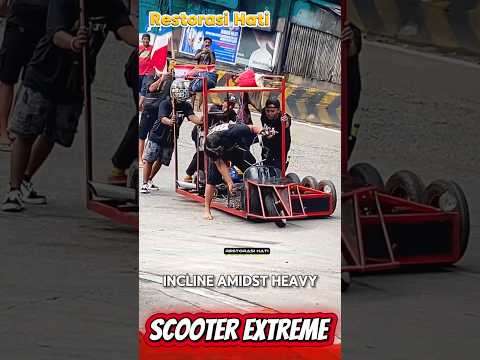 Tense Situation, Extreme scooter fails to climb the hill