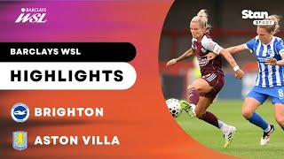 Brighton v Aston Villa | Highlights | Barclays Women's Super League 2025/26