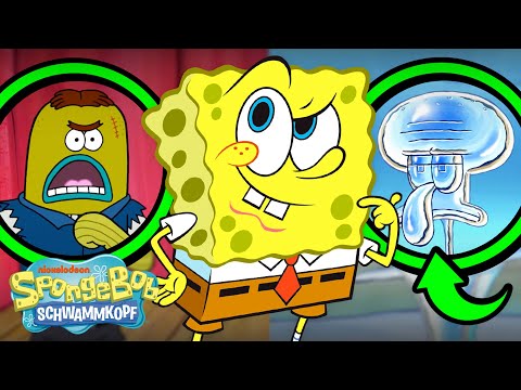 SpongeBob | 75 MINUTEN klassische SpongeBob Easter Eggs in NEUEN Folgen 🔎 | Schwammkopf