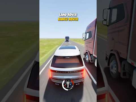 Which Car Overtake The Truck Safely?🥶#beamngdrive #car #gaming #video