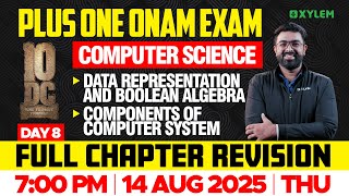 Plus One Computer Science | Data Representation And Boolean Algebra , Components Of Computer System