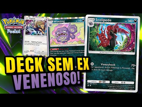 Deck VENENOSO, sem Pokémon ex com o novo Scolipede no Pokémon TCG Pocket!