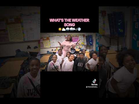 MY STUDENTS ARE LEARNING ABOUT THE WEATHER. WHAT’S YOUR FAVORITE KIND OF WEATHER? 🤔🥰🥰 #viral