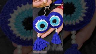 beautiful and easy evileye nazariya 🧿 #keychain #crochettutorial #woolencraft #shortsvideo #handmade