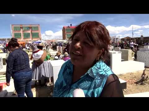 YouTube video thumbnail:  Bolivian Cemetery Bursts With Life on Day of the Dead