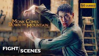MONK COMES DOWN THE MOUNTAIN | Unleash | Fight Scenes | Hollywood Movie Hindi Dubbed | Sony Pictures