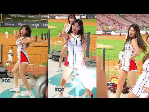 제니보다 김진아 | KT위즈 레이디위즈 김진아치어리더 Jennie Like Jennie | CheerLeader FanCAM 4K 60fps | 250701