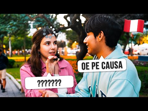 Aprendiendo PALABRAS PERUANAS en LIMA PERÚ *intento ADIVINAR qué significan* 🇵🇪