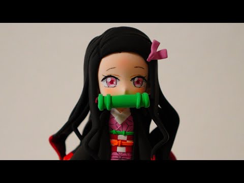 【DIY】 Nezuko 💗 Demon Slayer 💗 Sculpting Clay Art Doll 【粘土】 鬼滅の刃 竈門禰󠄀豆子