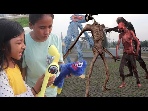 Drama Boneka zombie huggy wuggy dan zombie siren head