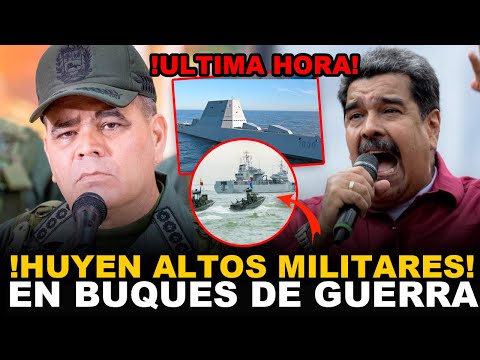 !TRAICIÓN! ALTOS MILITARES HUYEN Y ROBAN 4 BUQUES DE GUERRA, MADURO ESTA ENLOQUECIDO!