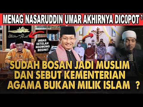 YA ALLAH !! MENTERI AGAMA NASARUDDIN UMAR TIDAK MAU MENGURUS UMAT ISLAM LAGI? LEBIH PILIH KE GEREJA