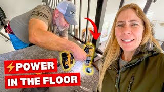 We Cut a HOLE in the Carpet on PURPOSE | Off-Grid Electrical