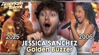 SHE WAITED 20 YEARS! (Jessica Sanchez Receives GOLDEN BUZZER - AGT 2025 | Reaction)