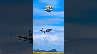 A321 Condor Windy landing at Madeira Airport
