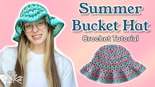 The Kelp Bucket Hat | Crochet Tutorial | PassioKnit Kelsie
