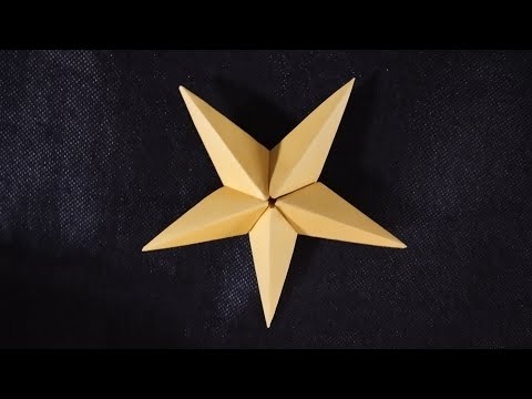 Cara Membuat Bintang 3D dari Kertas Origami, Super Keren !