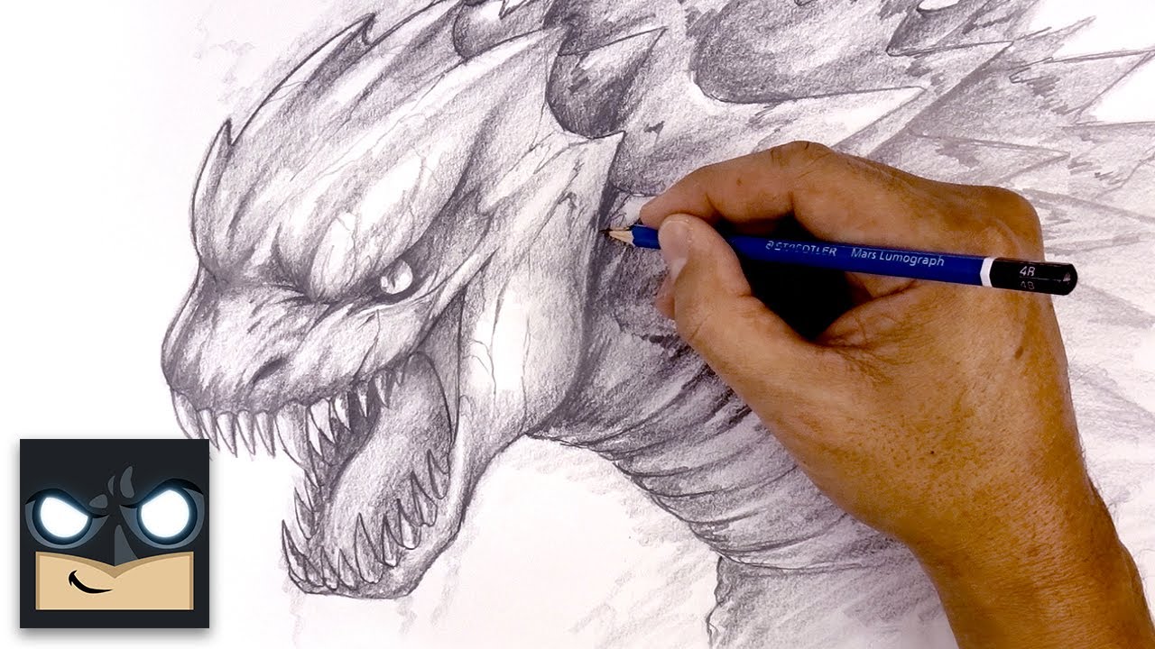 How To Draw Godzilla - Sketch Tutorial
