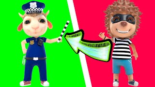 Match Found!🕵️ Police vs. Thief🚨Kids Songs