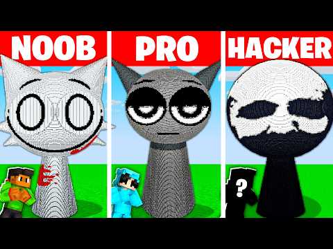 NOOB vs HACKER: I Cheated In a SPRUNKI Build Challenge! (MOVIE)