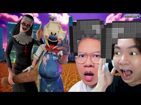 MIAWAUG DAN YUDIST ARDHANA DIKEPUNG ROD DAN EVIL NUN ICE SCREAM MINECRAFT ?!!