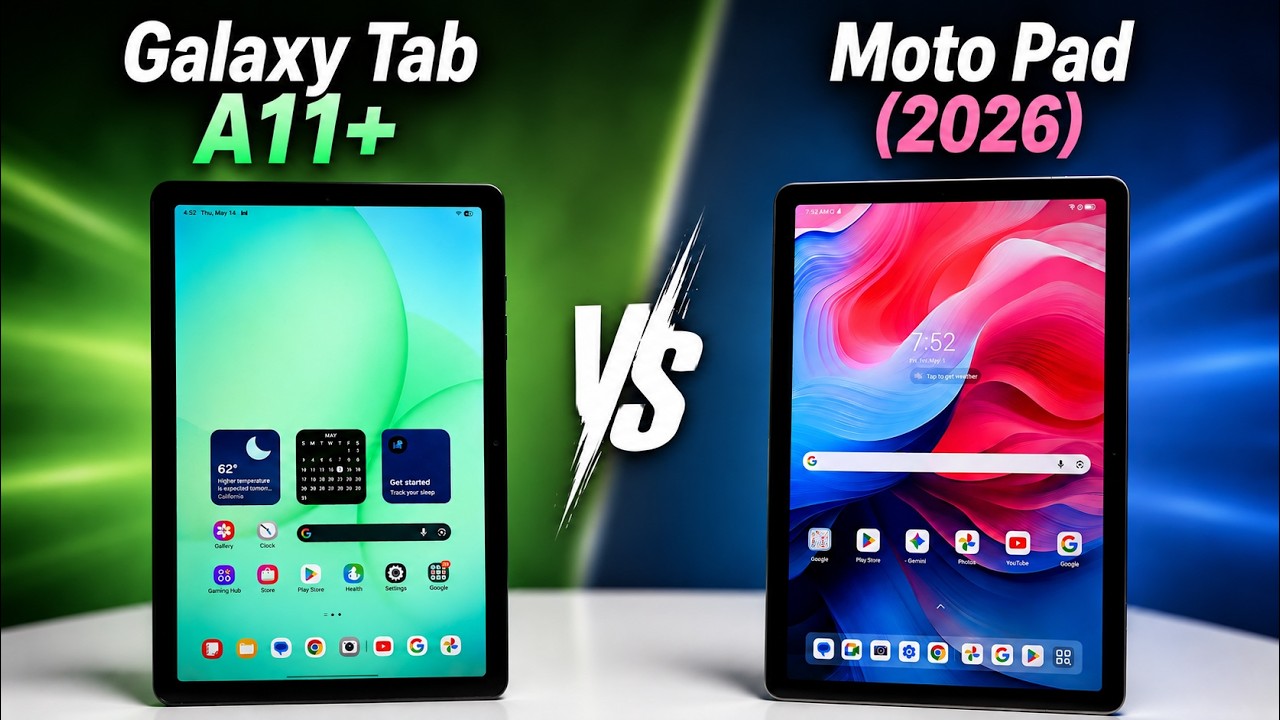Samsung Galaxy Tab A11+ vs Moto Pad (2026) - Which Is Better?