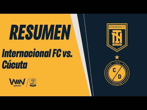 Internacional FC vs. Cúcuta (resumen y goles) | Torneo BetPlay Dimayor 2025-2 | Fecha 2