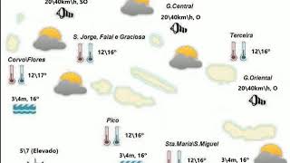 Previsão para Sexta, 5 de Abril, Açores
