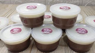 Puding Coklat Vla Vanila