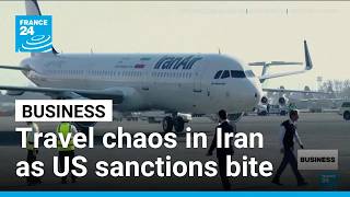 YouTube video thumbnail: Iran Sees Air, Land Travel Chaos as US Sanctions Bite