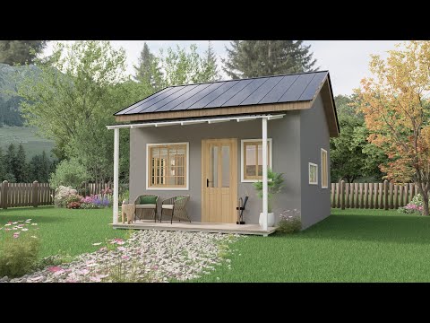 Encantadora CASA PEQUEÑA de 5x6 metros | Plano de Casa de 30m2