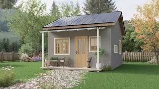 Encantadora CASA PEQUEÑA de 5x6 metros | Plano de Casa de 30m2